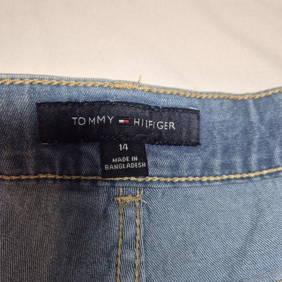 Tommy Hilfiger Girls Shorts Size 14 Denim Blue Adjustable Waste Band (52) - Picture 7 of 10